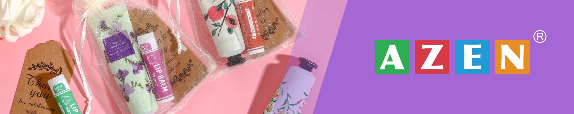 AZEN Hand Cream & Lip Balm Bulk Gift Sets
