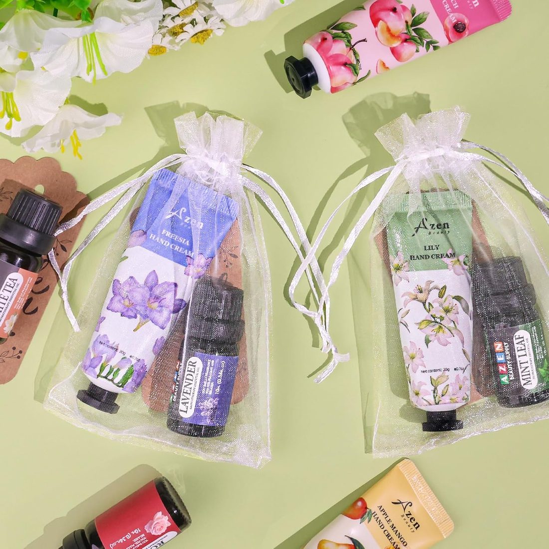 AZEN Hand Cream & Essential Oil Gift Set · 30 Sets, view 3