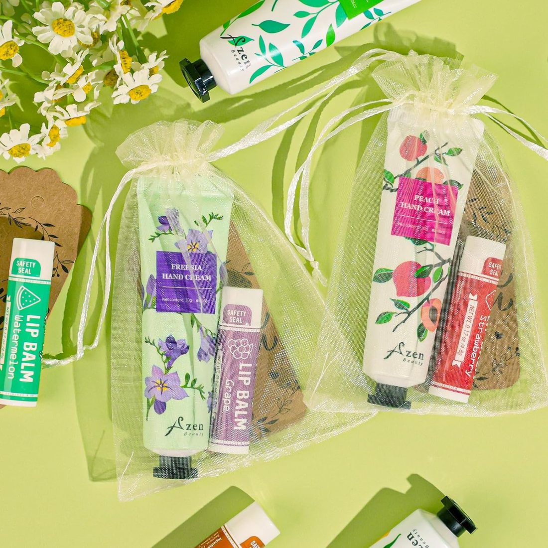 AZEN Hand Cream & Lip Balm Favor Set · 120 Sets, view 5