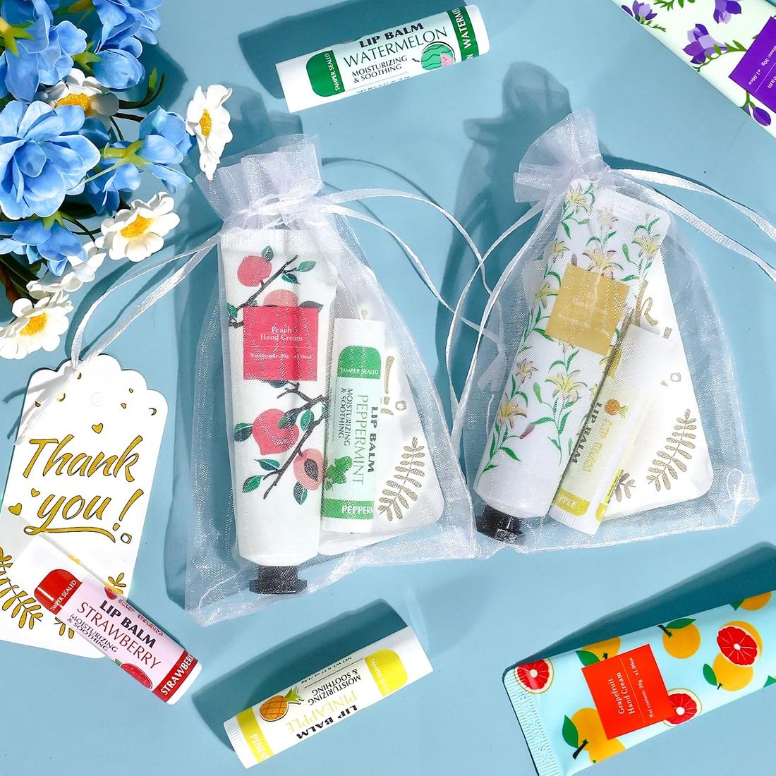 AZEN Hand Cream & Lip Balm Favor Set · 24 Sets, view 3