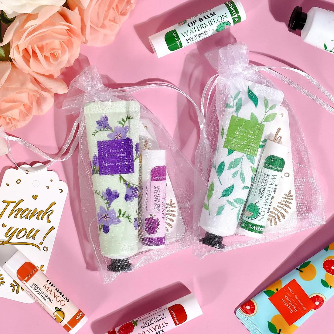 AZEN Hand Cream & Lip Balm Favor Set · 24 Sets, view 5