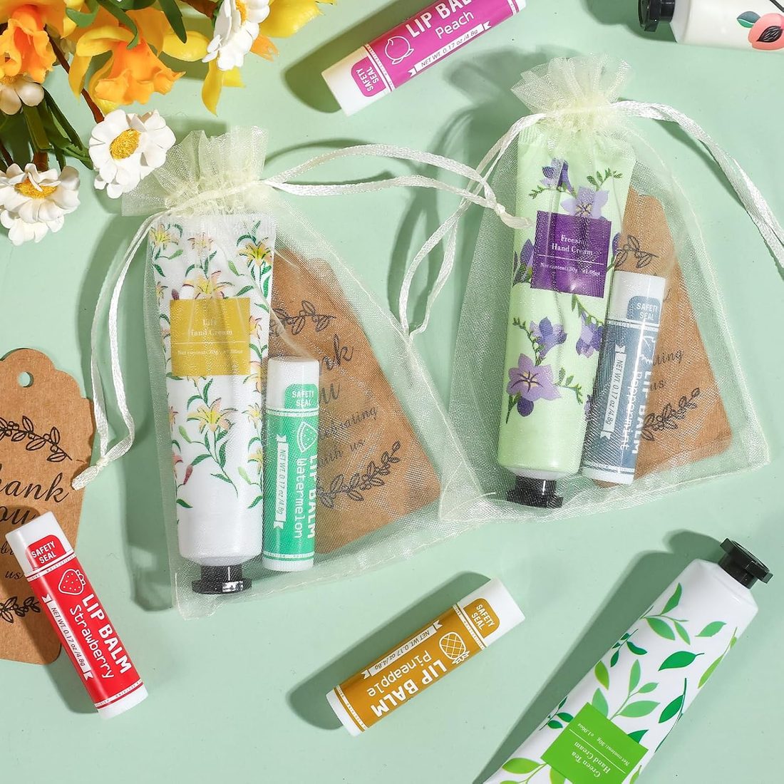 AZEN Hand Cream & Lip Balm Gift Set, 60 Sets, view 4