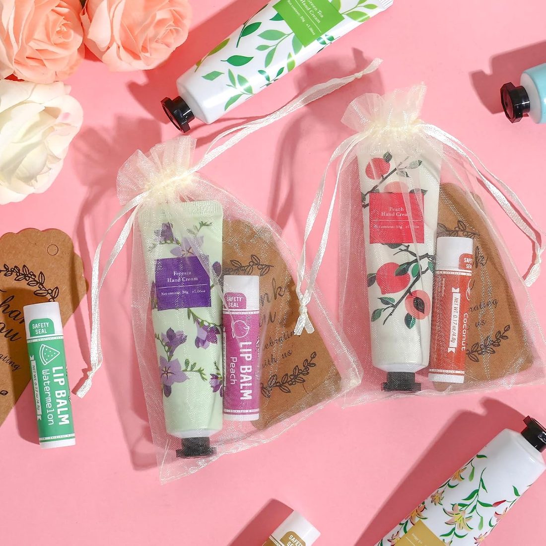 AZEN Hand Cream & Lip Balm Gift Set, 60 Sets, view 5