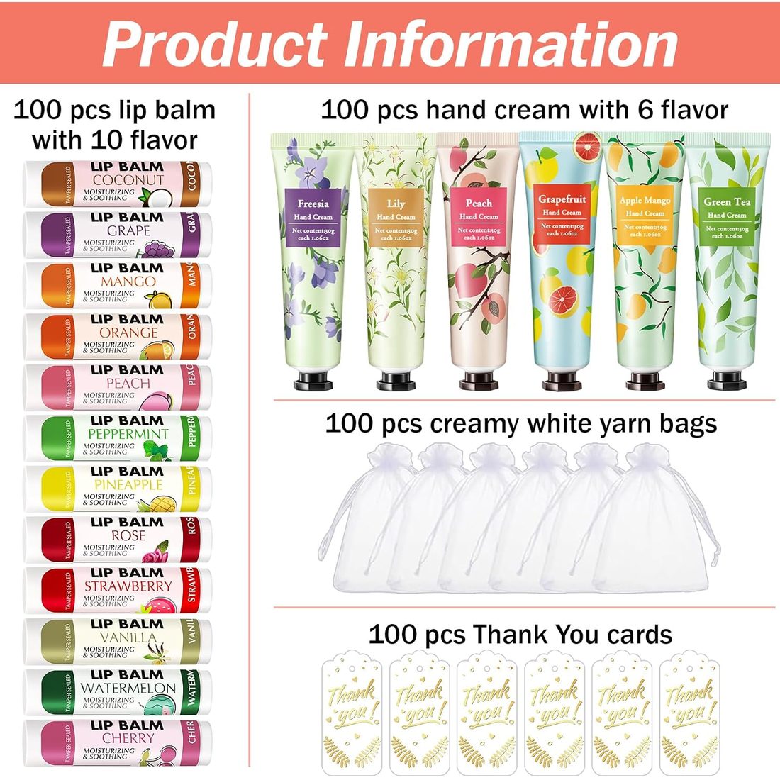 AZEN Hand Cream & Lip Balm Thank-You Set · 100 Sets, view 2