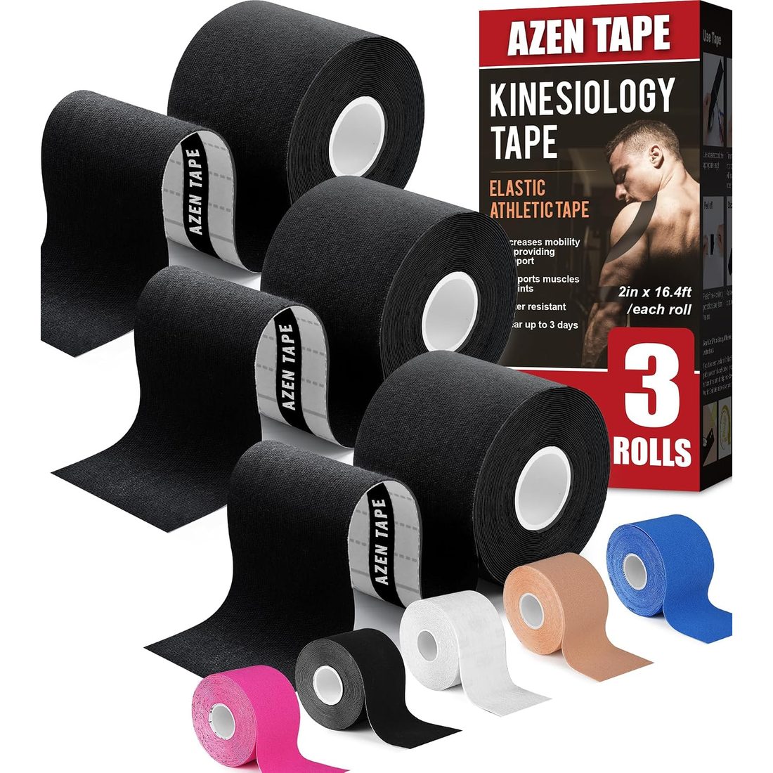 AZEN Kinesiology Tape & Athletic Tape