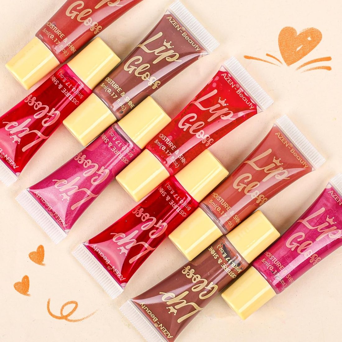 AZEN Lip Gloss Set, 24 Pack, view 2