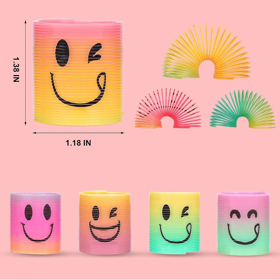 AZEN Mini Rainbow Springs Party Favors, 200 Pack, view 4