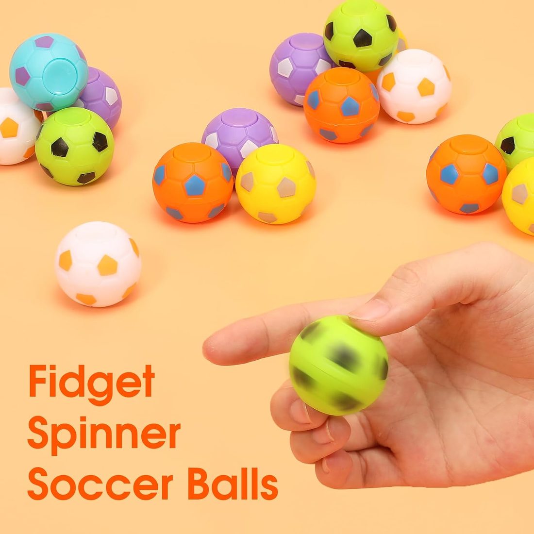 AZEN Mini Soccer Ball Fidget Spinners · 96 Pcs, view 5