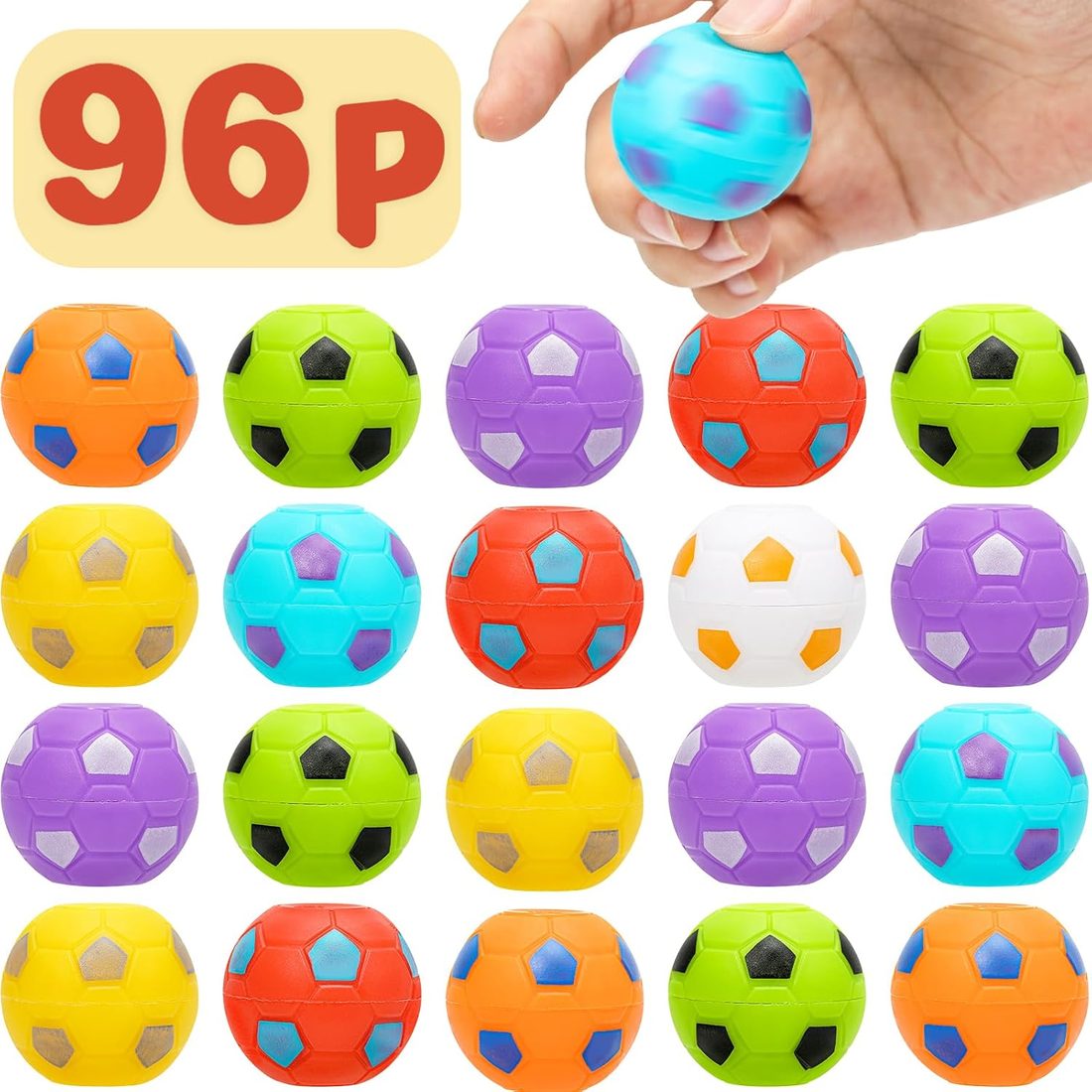AZEN Mini Soccer Ball Fidget Spinners · 96 Pcs
