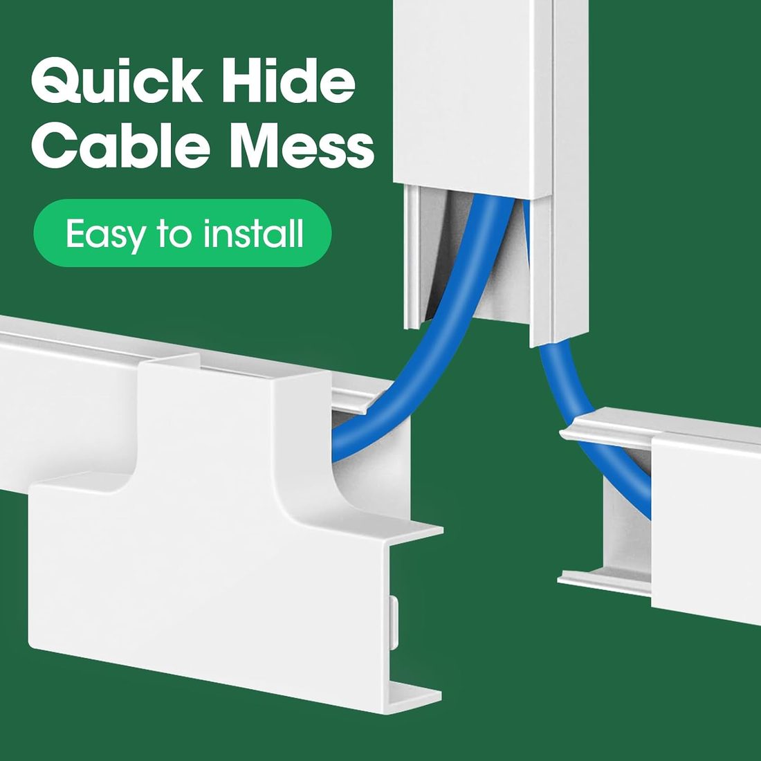 AZEN Paintable Cord Hider Kit · 315 in, view 5