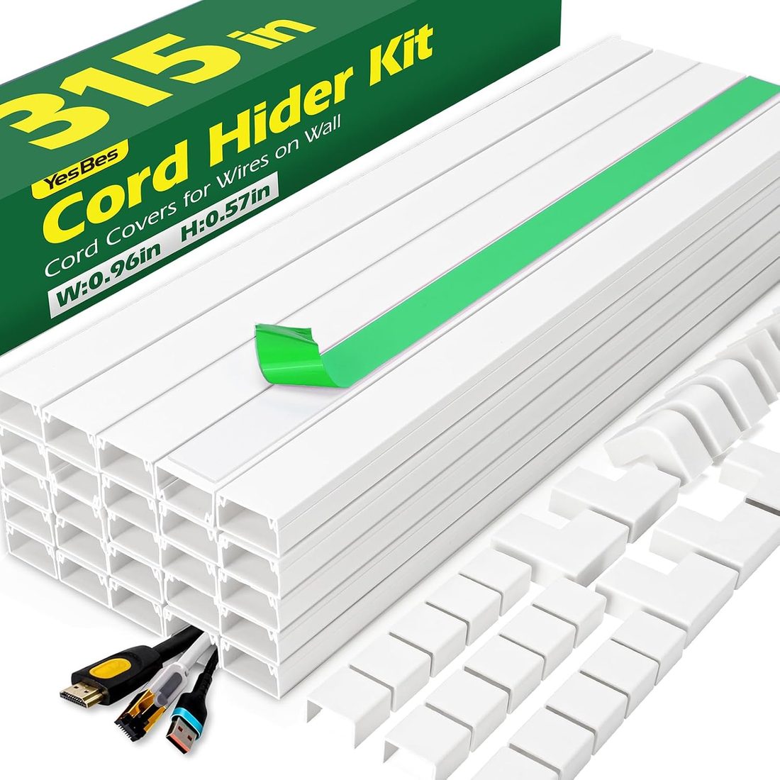 AZEN Paintable Cord Hider Kit · 315 in