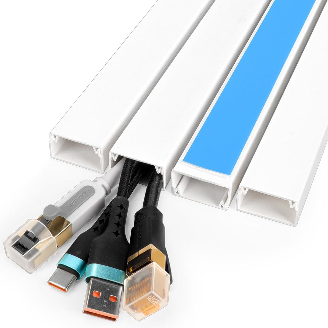 AZEN Paintable Cord Hider Kit, 58 in · 4 Pieces