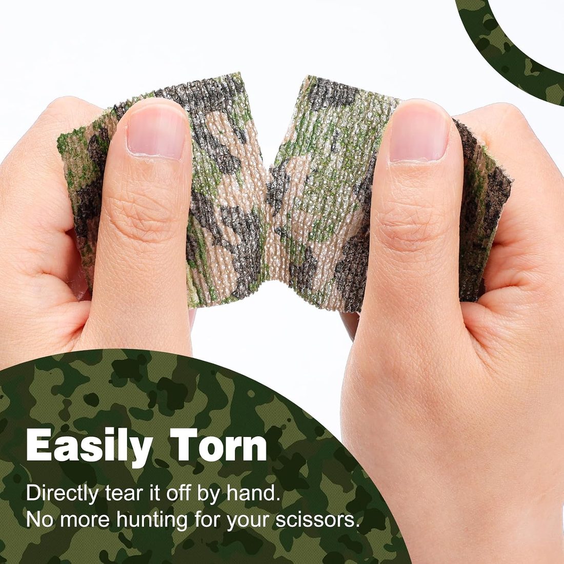 AZEN Self-Adhesive Bandage Wrap, 2 in · 16 Pack Camo, view 6