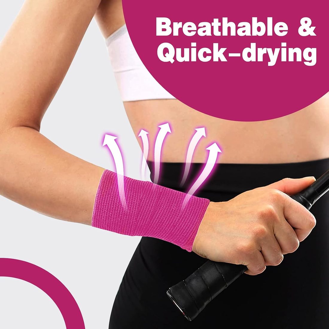 AZEN Self-Adhesive Bandage Wrap, 2 in · 16 Pack Pink, view 4
