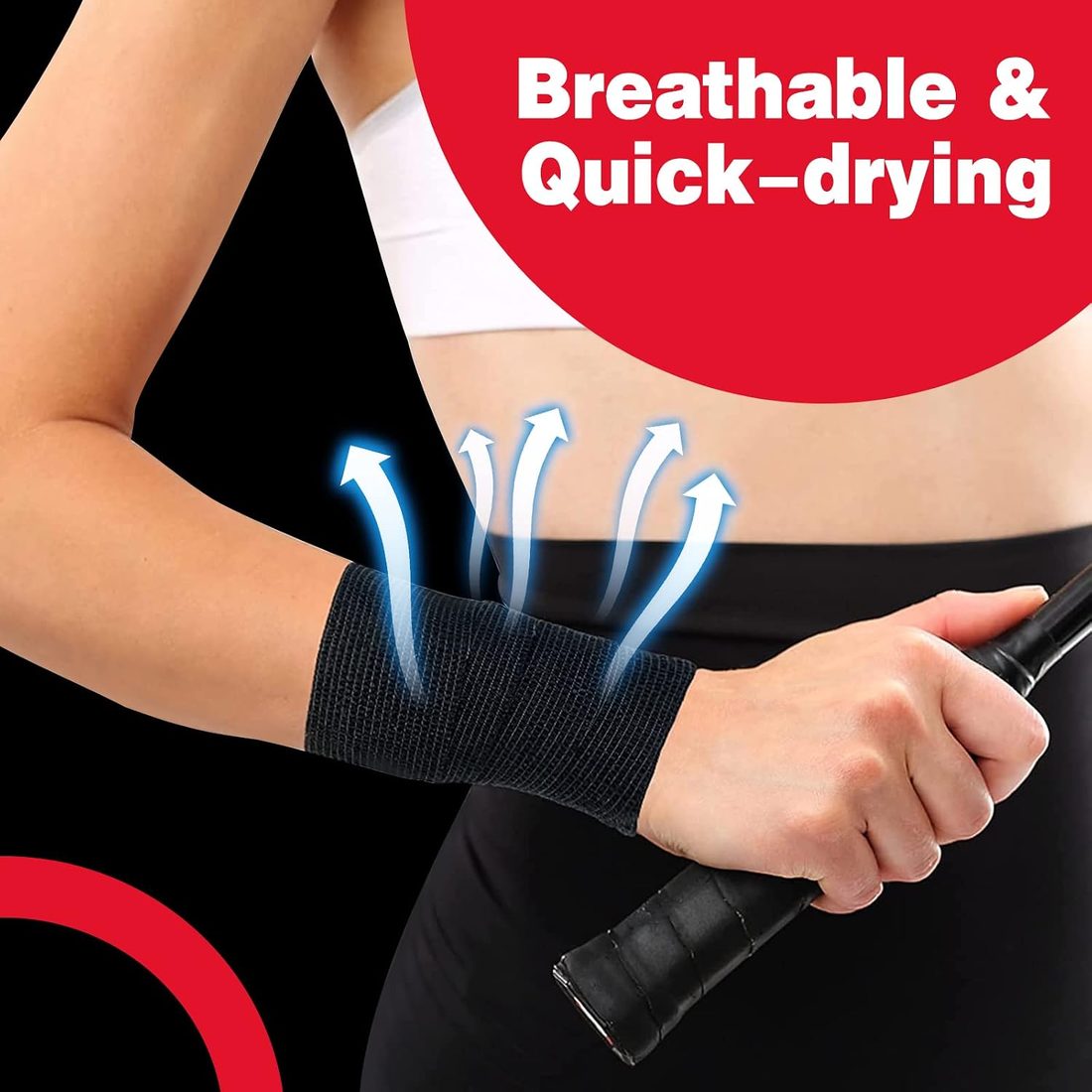 AZEN Self-Adhesive Bandage Wrap, 2 in · 16 Rolls · Black, view 5
