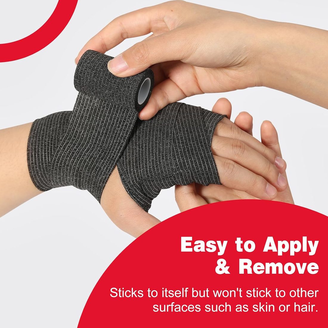 AZEN Self-Adhesive Bandage Wrap, 2 in · 8 Pack, view 4