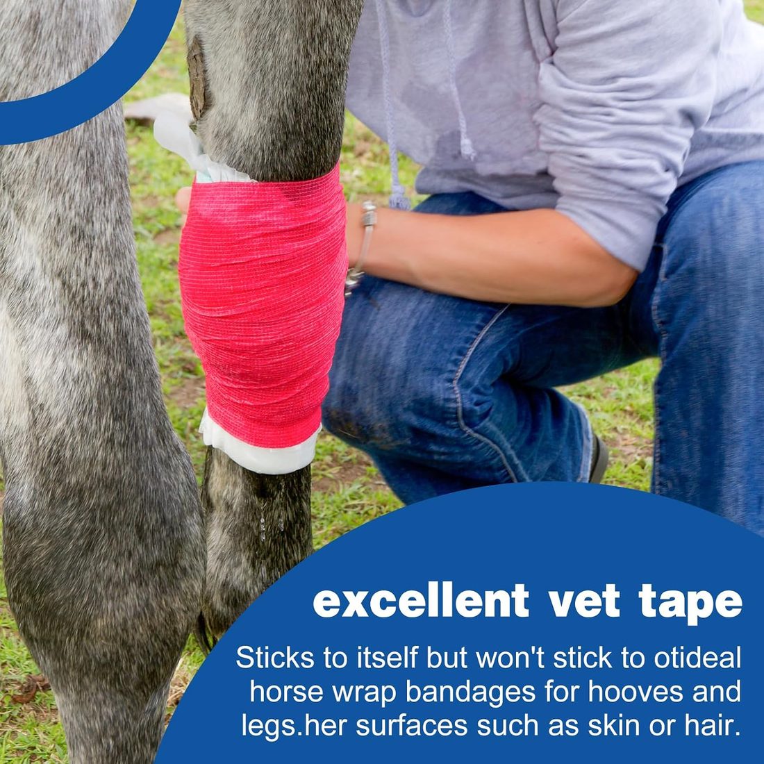 AZEN Self-Adhesive Bandage Wrap, 4 in · 18 Pack Multicolor, view 4