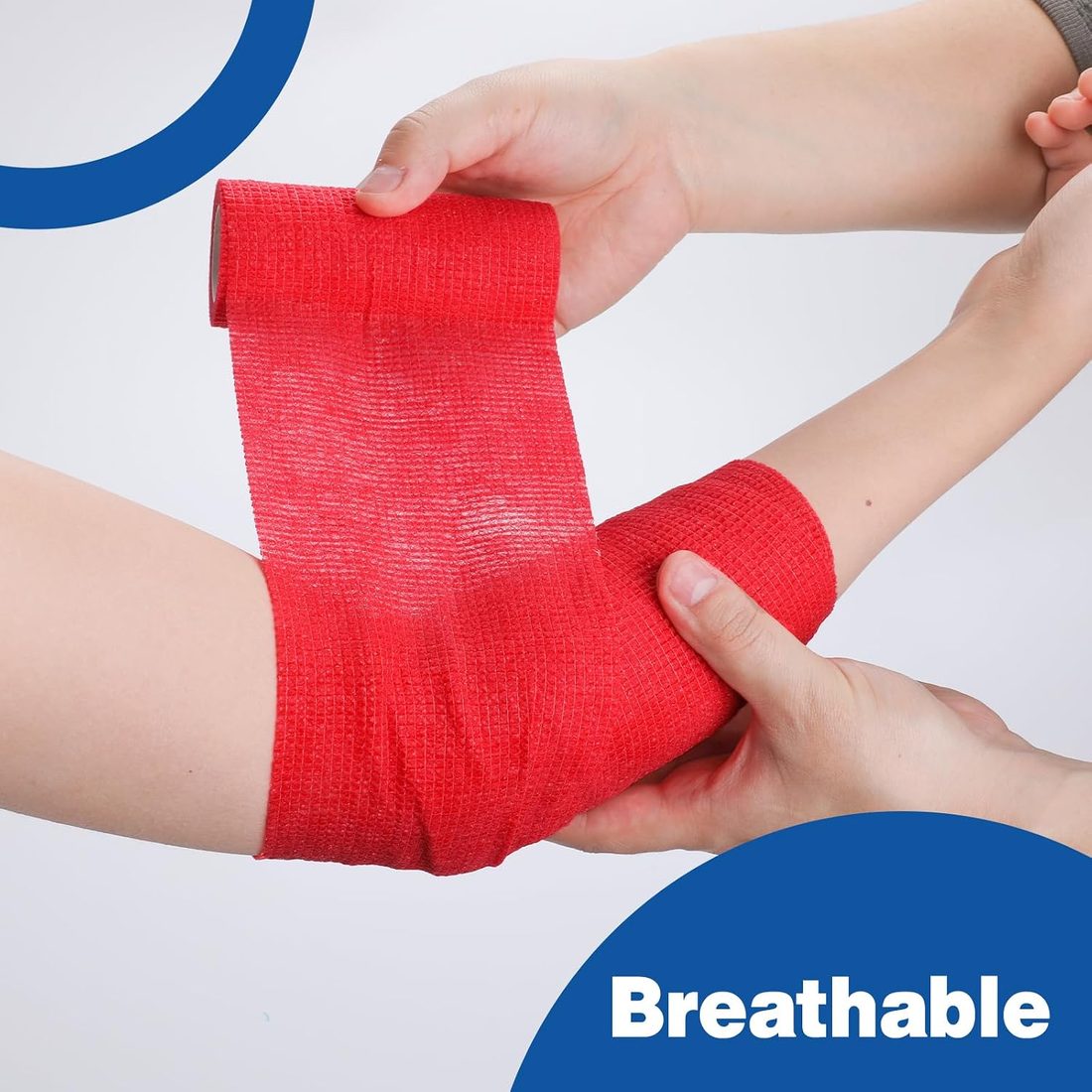 AZEN Self-Adhesive Bandage Wrap, 4 in · 18 Pack Multicolor, view 5