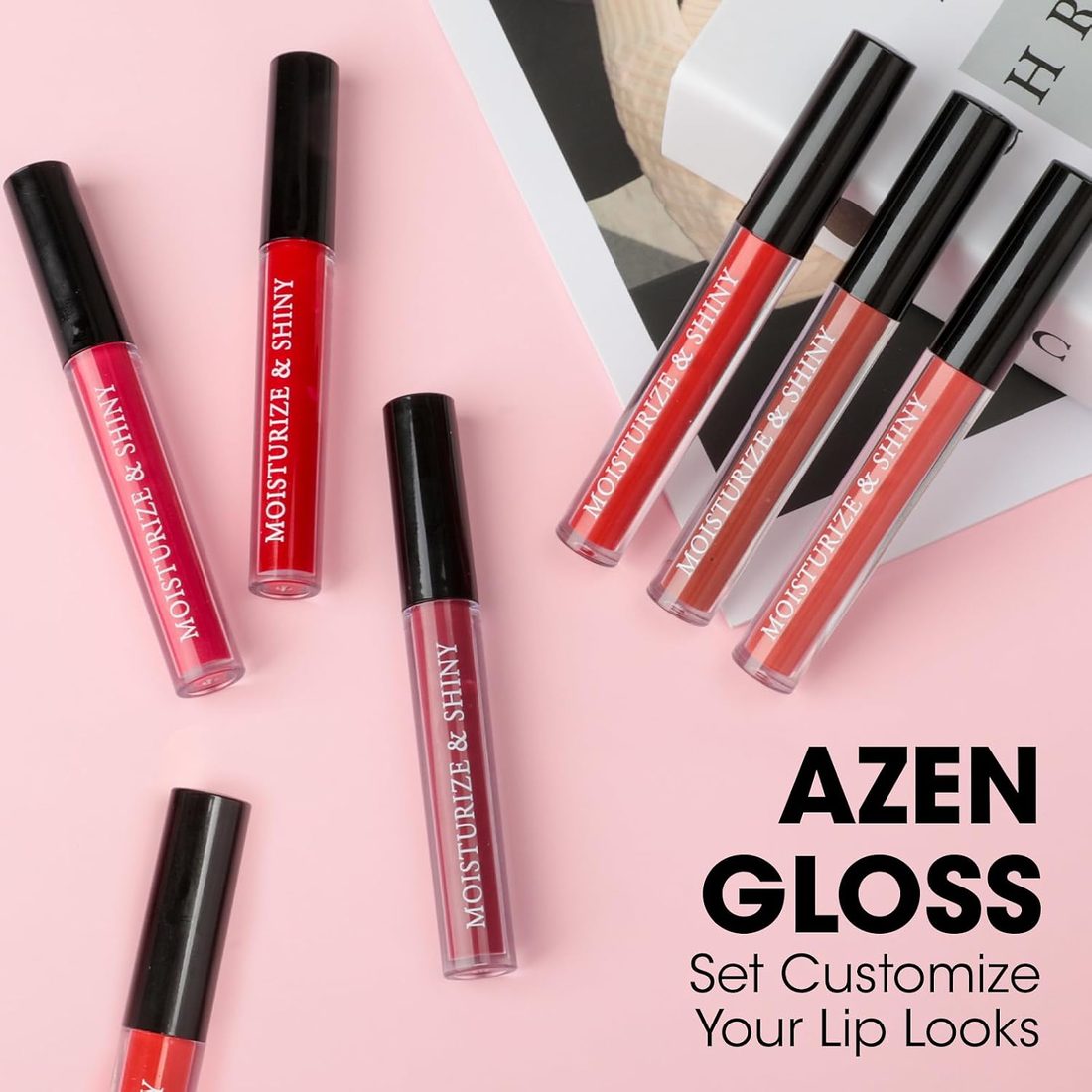 AZEN Shimmer Lip Gloss Bulk Set, 50 Pack, view 4