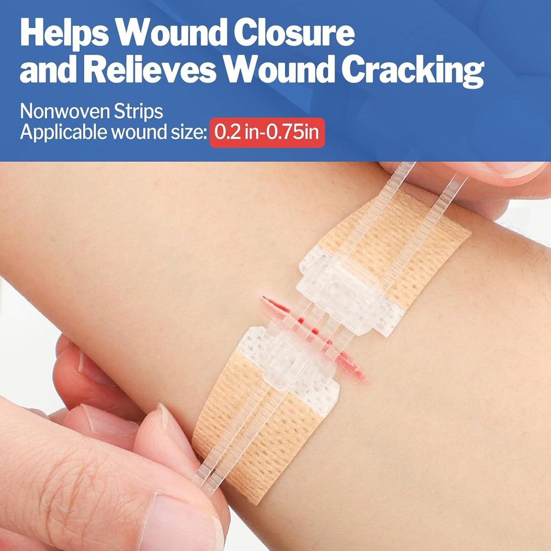 AZEN Wound Closure Kit · 10 Butterfly Strips + 6 Zip Closures, view 4